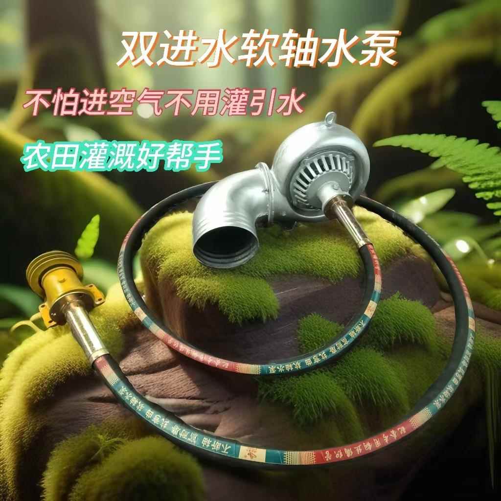 软轴水泵农业园林灌溉潜水泵稻田泵双面进水菜地抗洪排涝施工用