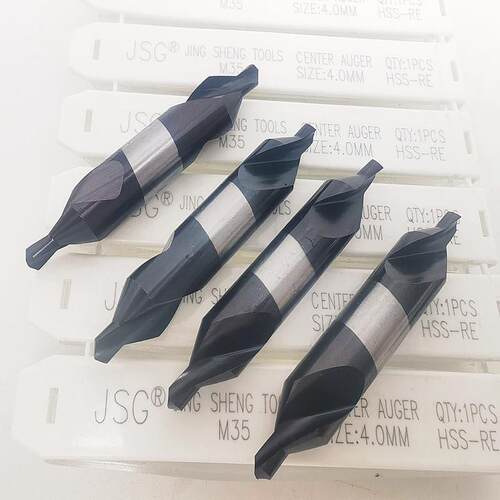 精心声钻JSG中Am35RE涂层黑色超硬PXT高速钢中心钻A1-A2-A3-A4-5-