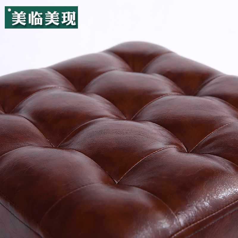 实木小凳子家用时尚圆凳子皮凳子01意凳皮凳沙凳发成人软凳矮凳小