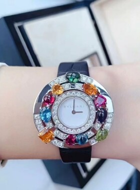 盒证98新38mm宝格丽ASTRALE系列AEW36D1CWL白金原钻石英女表正品
