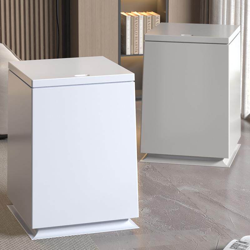 方形垃圾桶卫生间厕所专用2025新款高颜值按压式家用客厅轻奢带盖