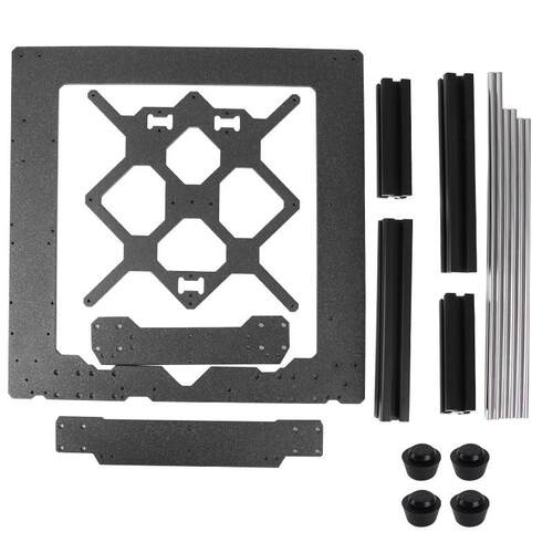 原装克隆Prusa i3 MK3 3D打印机零件铝框 黑铝型材和光滑杆组件