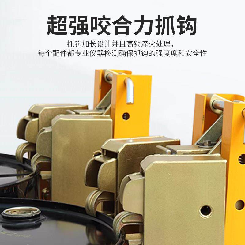 重型运油桶夹具堆吊高机专用单双槽鹰嘴搬器神抓桶器装NKL007卸夹