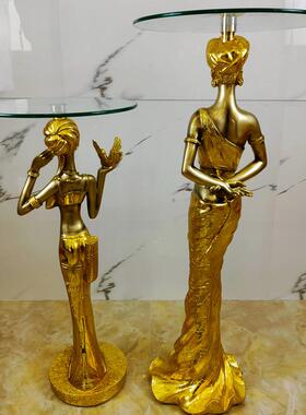 客厅0007电柜旁边落视地装饰件家居装摆饰品沙洲发角落角几欧式非
