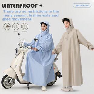 防暴雨摩托车雨披男女加长骑行时尚 新款 雨衣单人电动车全身一体式