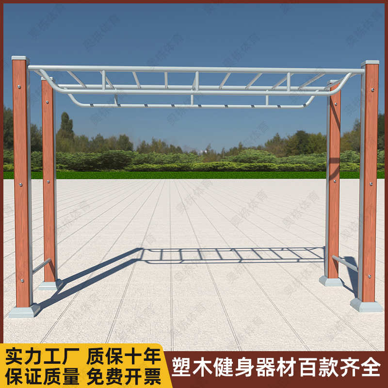 体育器材健身器材高低杠双杠室外学校云梯组合户外塑肋木木单杠