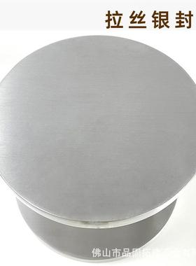 现代简门约璃门ZY1001拉手黑色圆形酒店制l定ogo新中式轻玻奢大把