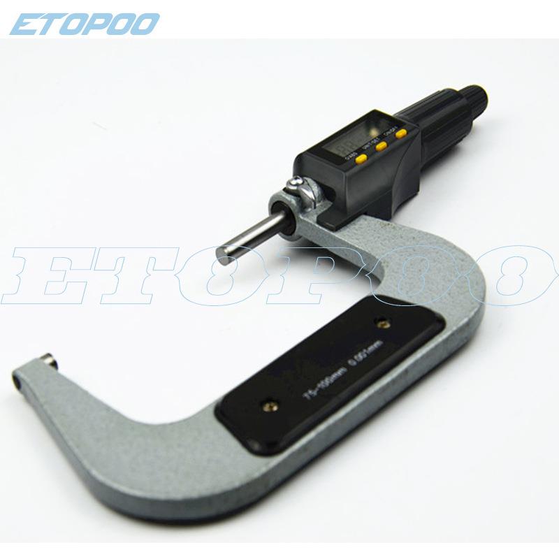 千霍比电子微米分尺壁厚千特分尺25/0/75/1050MM数显外径JKB千分