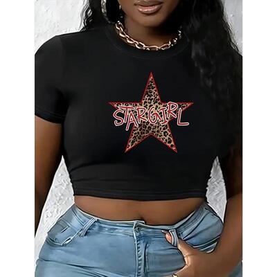L 78452 Y2K Letter Summer T Shirt 个性字母T恤