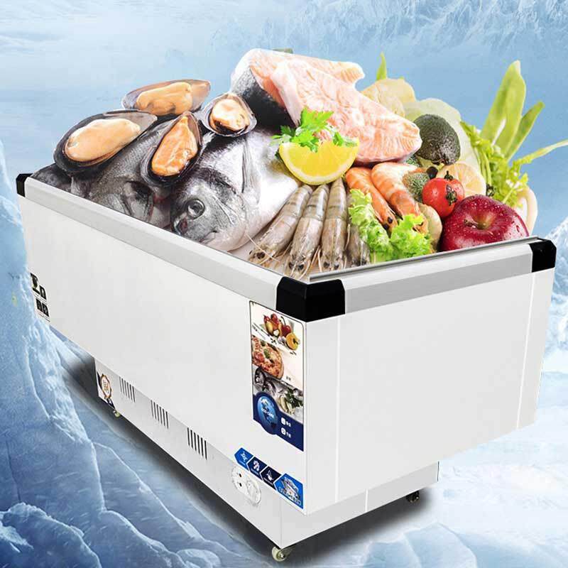 大容量冷柜冰箱冷藏展示柜保鲜冷冻两用卧式玻璃雪柜冰柜商用冰箱