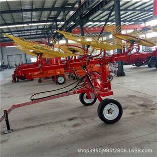 液压指盘式搂草机三点悬挂搂草摊晒机大田地膜搂拾机
