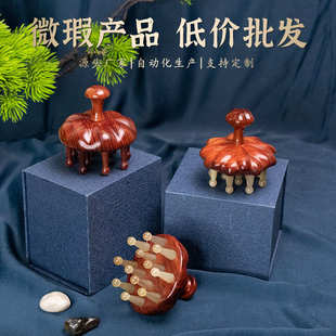 头部经络梳天然绵羊角按摩梳肩颈按摩梳子厂家批发每天按摩五分钟