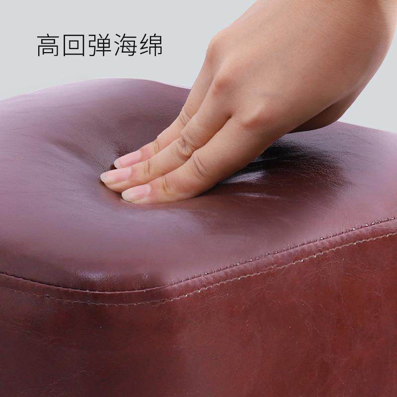 皮墩关商用家用方客SSD厅凳茶几凳玄凳简约妆凳ktv小皮梳墩沙发凳