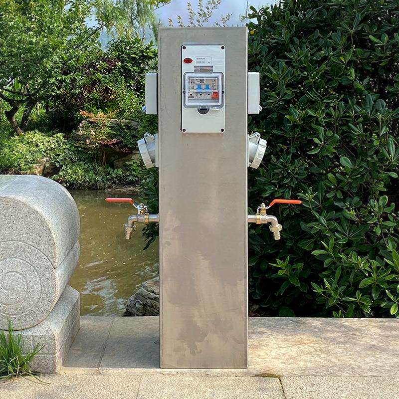 极亚游艇水电桩户外扫码充电加水营地房车自助收费插座防水插座