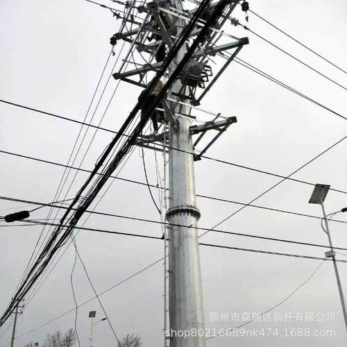 法兰盘变压器连接10KV-220KV四回路电力钢管21输电线路杆塔钢管塔