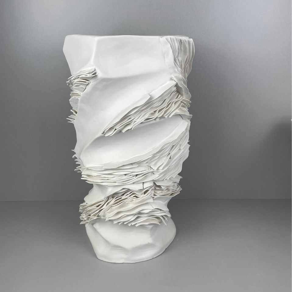 厂家直销简约现代陶瓷艺术白色砖色千层花器摆件样板间客厅玄关桌,特色手工艺,其他特色工艺品,淘宝优惠券,粉丝福利购,淘宝优惠卷