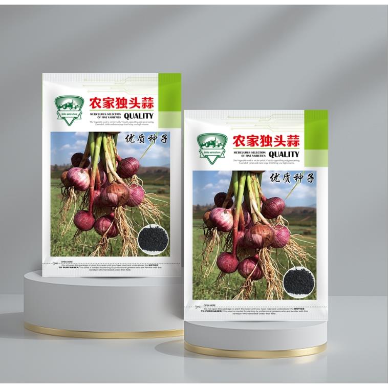 大蒜独头蒜种圆头种籽蒜种 耔紫皮云南耔产量高圆头蒜种种子抗病