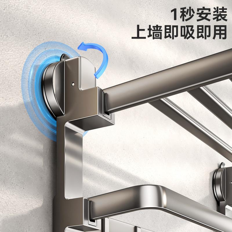 铝合金毛巾架卫生间灰色毛巾环