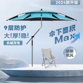 天豪钓鱼伞抗风加厚多功能折叠特佳遮阳大钓伞万向防暴雨垂钓户外