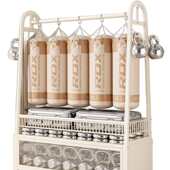 奢卧室落地可轻晾衣服阳台晒客厅挂衣架子架衣帽架简易内家移动用