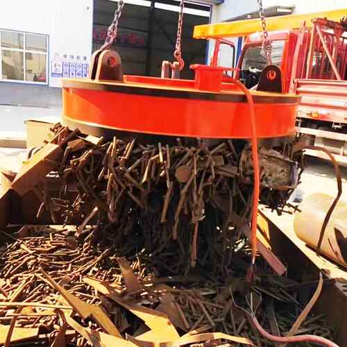 标准密集强力吸盘起重挖机叉车用高频强磁电磁吸盘1.2米电磁吸盘