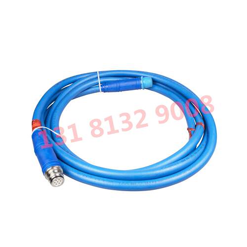 7芯矿用电缆LCVB-7-1-25米钢丝编织橡胶护套连接器
