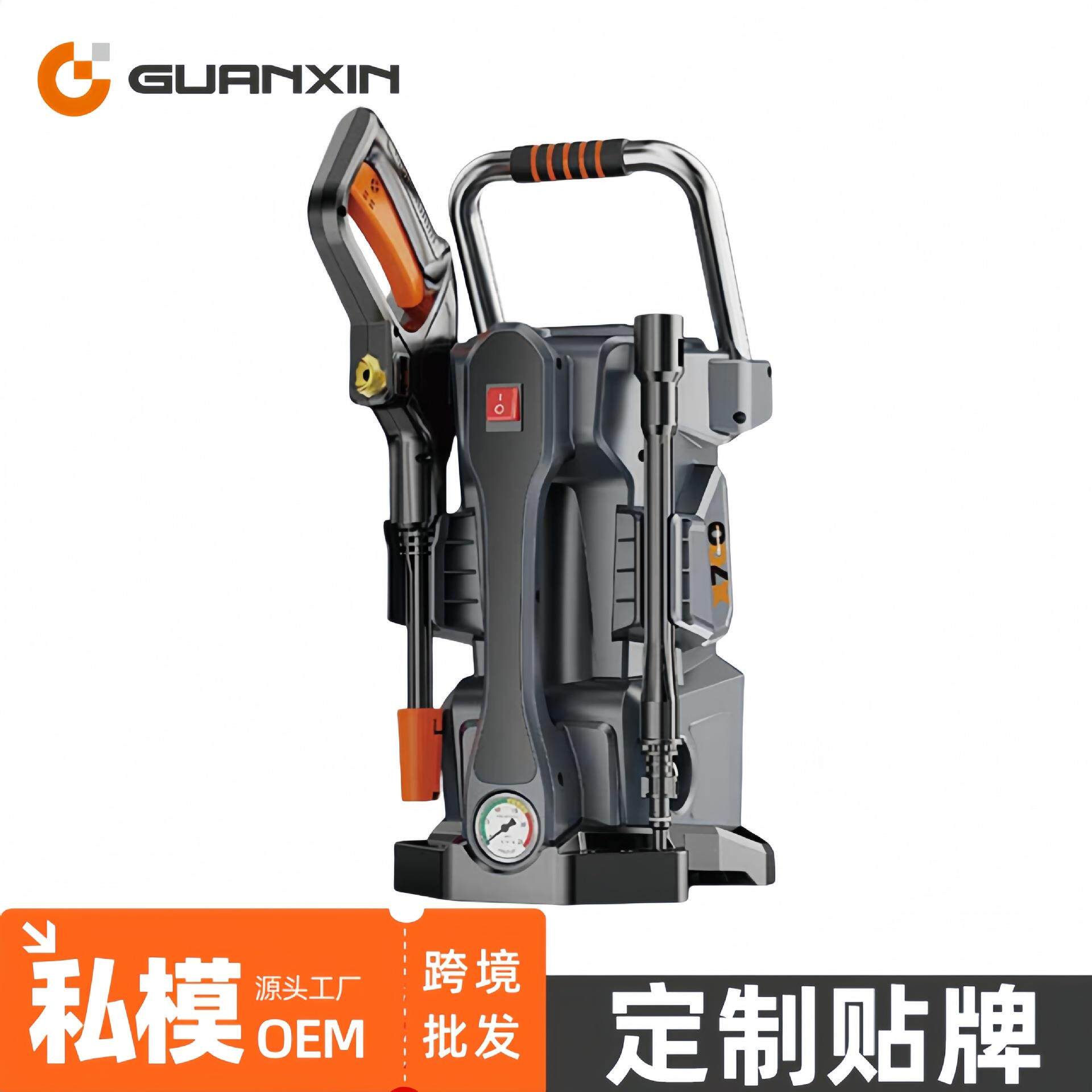 高压洗车机手拉式家用大功率便携增压水泵清洁专用水枪清洗机