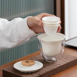 轻奢高档户外随身包单人泡茶壶 旅行茶具小套装 新款 直销简约便携式