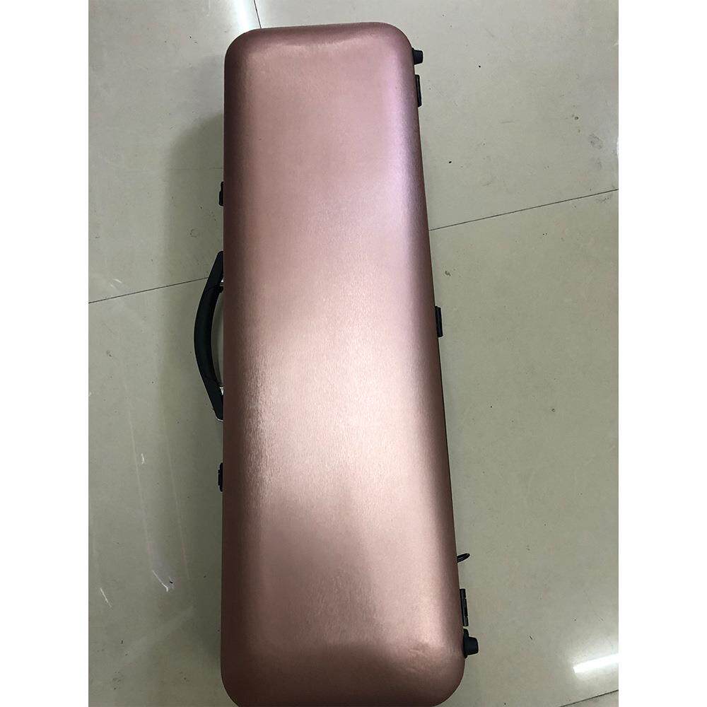 通灵牌优质小提琴琴盒粉色PC方盒硬盒直销