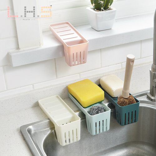 Kitchen suction cup storage rack, drainage organizer, sink s