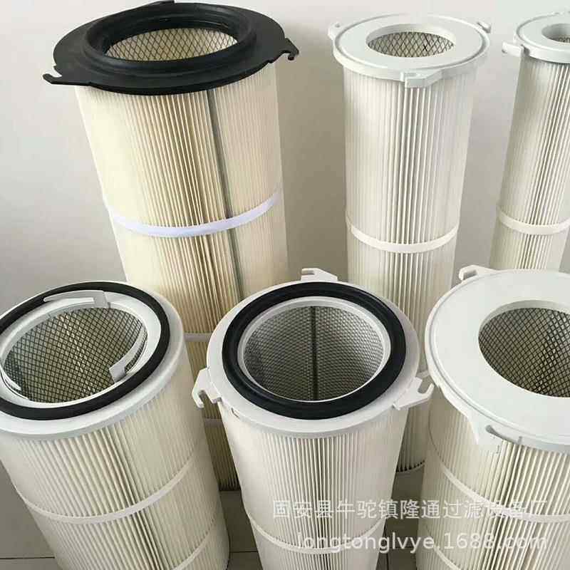 聚酯纤维除尘清滤筒工业喷砂过滤滤芯盘拆卡除净器化WMW滤器除尘