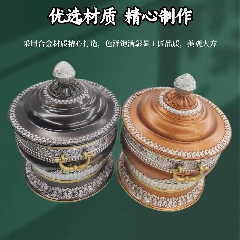 手工糌粑盒糌粑桶藏式居家摆饰家居饰品罐客厅茶几摆件