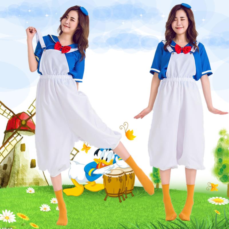 唐老鸭万圣节化妆舞会派对酒吧 COSPLAY动漫六一亲子海军水手服装