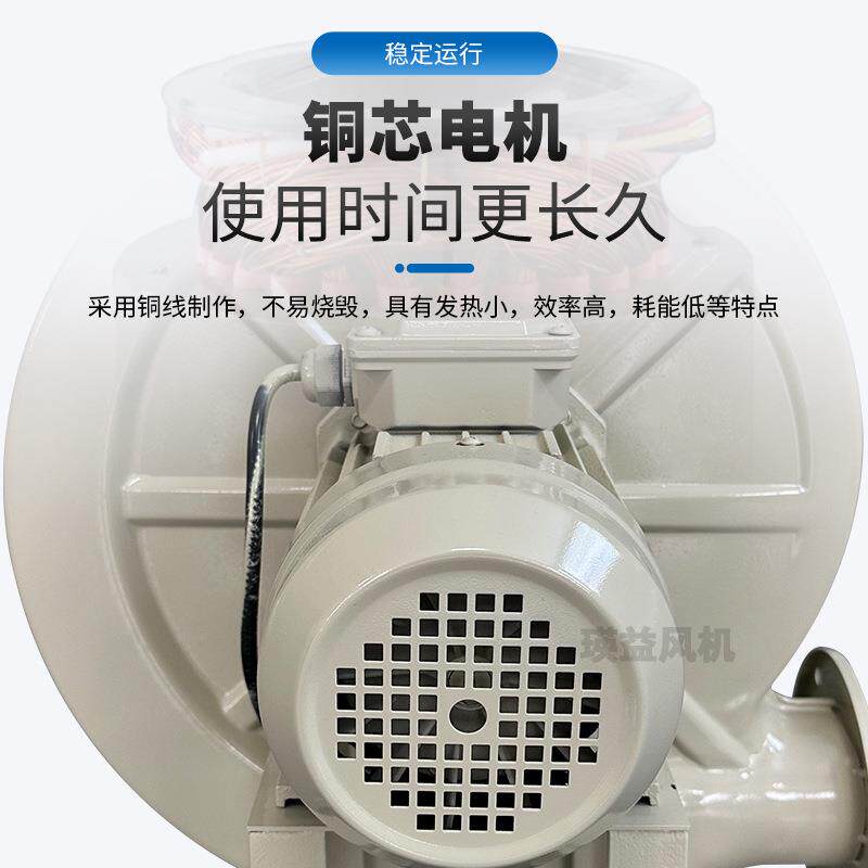 TZY系列中压风机TZY-250工业离心式抽风机功率250W风量12