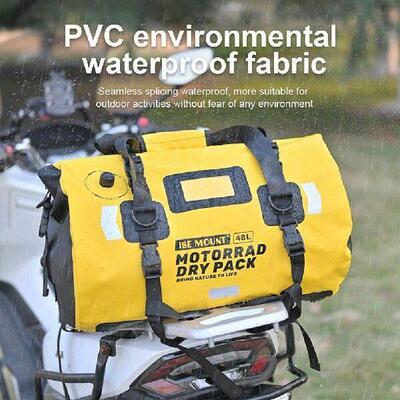 48/66L Motorcycle Pannier Bag Waterproof Motorbike Tail