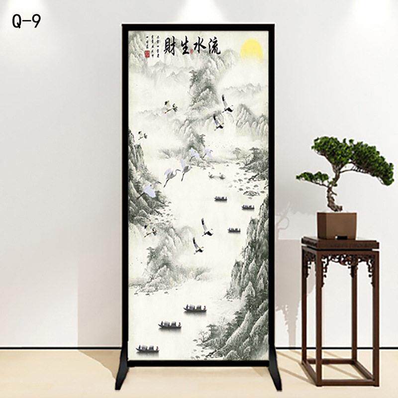 中式屏风隔断墙客厅玄关进门卧室简易遮挡可移动简约现扇座屏