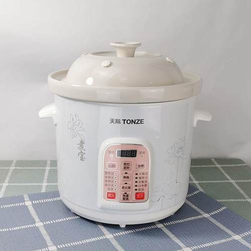正品天电炖际炖全动稀饭锅煲汤锅自陶瓷煮粥锅预约煮锅粥神器煮粥