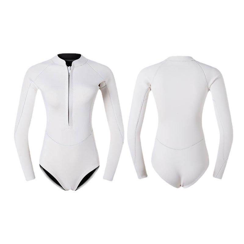 2mm潜水服女湿衣连体泳衣冲浪浮潜深潜防晒水母服比基尼户外工厂