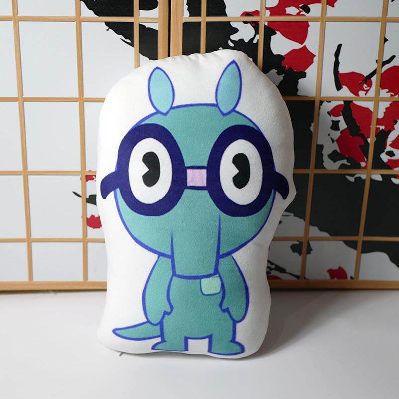 正品HTF欢乐树朋绒友抱枕军人微笑傻鹿糖果拖鞋毛枕抱公仔漫动周