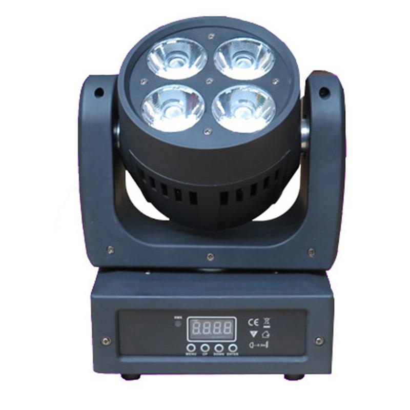 4颗10W RGBW led迷你小摇头光束灯电脑摇头舞台染色灯婚庆背景灯