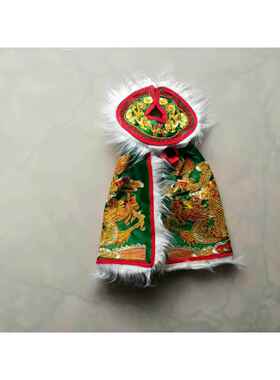 正品带领围龙精袍佛像披风佛神衣服神像致衣服高衣档神袍黄色龙衣