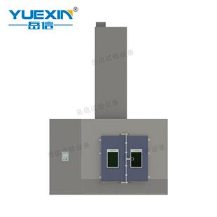 IPXX军标吹风淋雨试验箱淋水试验台防尘试验仓步入式风淋雨试验机