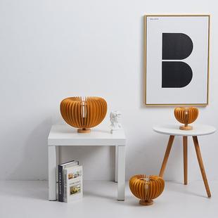 日温式 古原木南艺瓜吸顶灯馨房间灯饰中复古创意术8003南瓜设计师