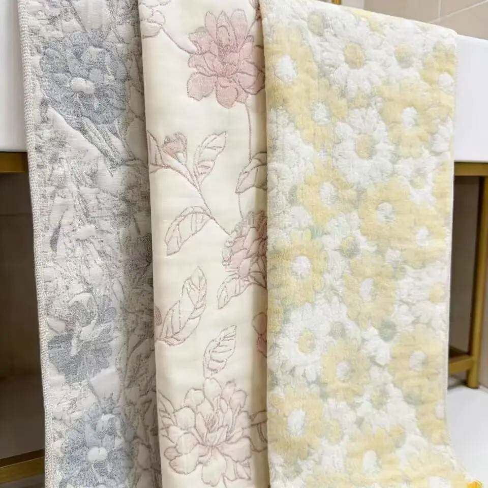 知惠木汉麻棉毛巾多功能擦脸巾柔软亲肤大毛巾三条装35*75cm