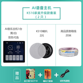 智能家庭背景音乐主机系统套装z吸顶音响吊顶喇叭86型功放控制器