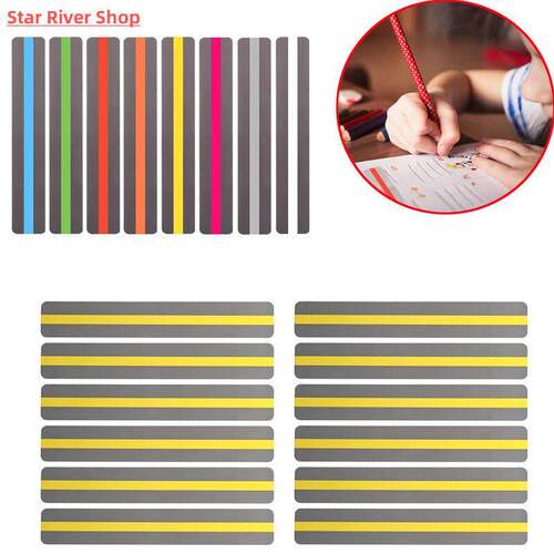 6/8/10 Pcs Transparent Reading Guide Strip School Supplies H