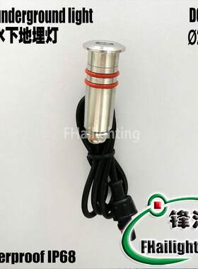 22mm不锈钢 迷你小LED地埋灯埋地灯星星灯0.5W DC12V户外防水IP68