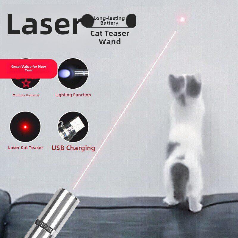 【激光逗猫杆】喵宠物用品小猫玩具斗猫棒猫咪红外线猫猫幼猫手电