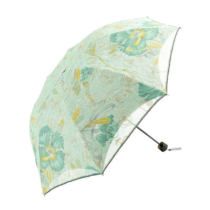 正品太阳绣伞防晒紫外线折叠防遮阳伞折叠花洋伞边晴雨伞两用蕾丝