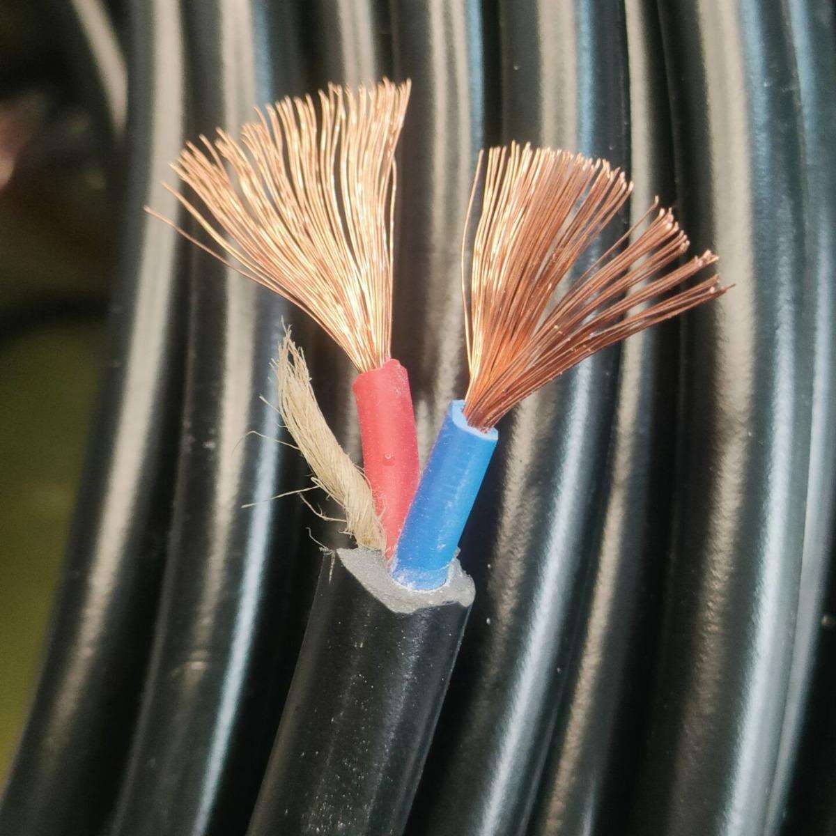 铜芯黑色电缆100米米标2X1.5-2X2.5-2X4-3X1.5